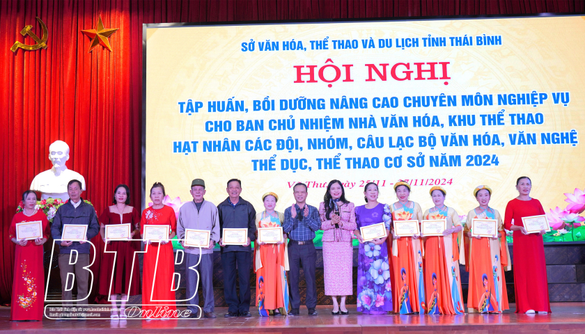 Tập huấn nghiệp vụ văn h&oacute;a, thể thao cho 210 học vi&ecirc;n tại Vũ Thư v&agrave; th&agrave;nh phố Th&aacute;i B&igrave;nh