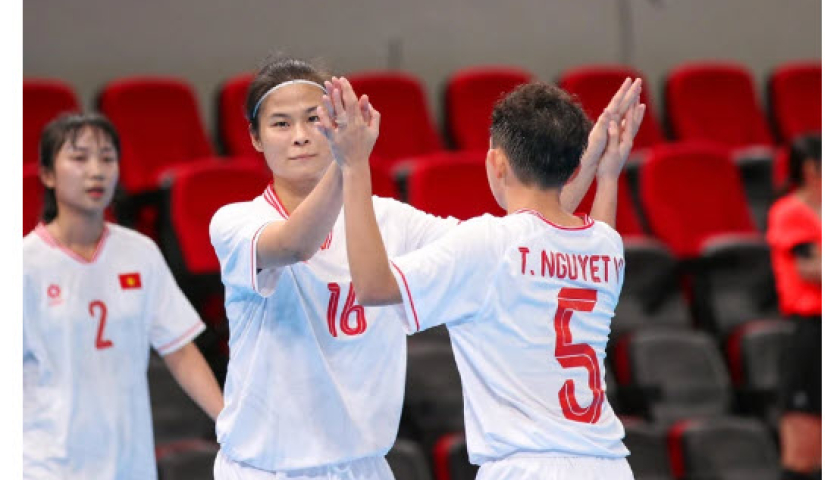 Tuyển nữ futsal Việt Nam thắng dễ Indonesia