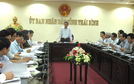 Họp Hội đồng x&eacute;t c&ocirc;ng nhận x&atilde; đạt chuẩn n&ocirc;ng th&ocirc;n mới tỉnh

