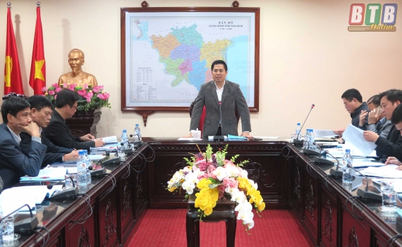 Họp hội đồng thẩm định quy hoạch tổng thể ph&aacute;t triển thương mại tỉnh Th&aacute;i B&igrave;nh