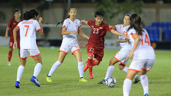 ĐT nữ Việt Nam đã giành quyền vào chung kết. Ảnh: Đức Cường 