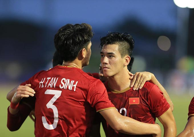 U22 Việt Nam đã chính thức lọt vào bán kết và đẩy U22 Thái Lan phải về nước sớm. Ảnh: Đức Cường