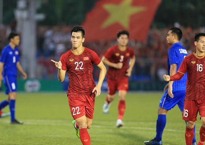 Phong độ tuyệt vời của Tiến Linh đã thành chỗ dựa cho U22 Việt Nam ở thời khắc khó khăn nhất. Ảnh: Đức Cường
