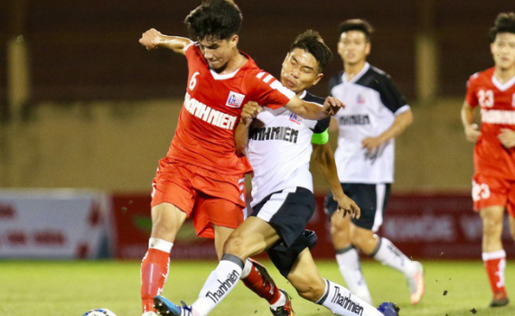 Giải U21 Quốc gia: Chủ nh&agrave; Kh&aacute;nh H&ograve;a thua trận ra qu&acirc;n