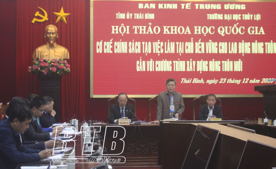 Hội thảo khoa học quốc gia &ldquo;Cơ chế, ch&iacute;nh s&aacute;ch tạo việc l&agrave;m tại chỗ bền vững cho lao động n&ocirc;ng th&ocirc;n gắn với chương tr&igrave;nh x&acirc;y dựng n&ocirc;ng th&ocirc;n mới&rdquo;
