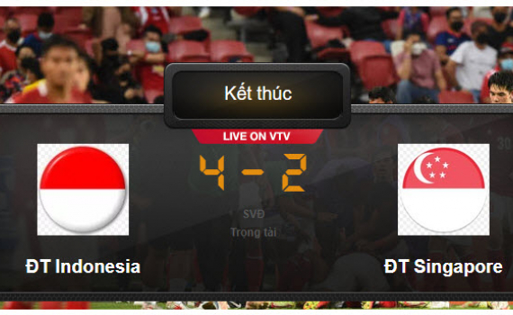 ĐT Indonesia 4-2 ĐT Singapore: Chiến thắng nghẹt thở trong cơn mưa b&agrave;n thắng v&agrave; thẻ đỏ