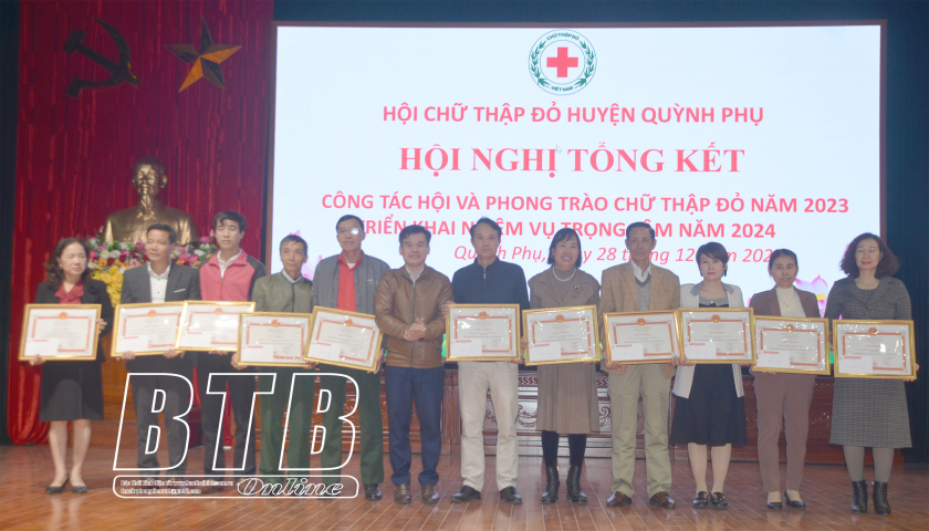 Hội Chữ thập đỏ huyện Quỳnh Phụ: Năm 2023, tổng gi&aacute; trị hoạt động nh&acirc;n đạo đạt tr&ecirc;n 16,7 tỷ đồng
