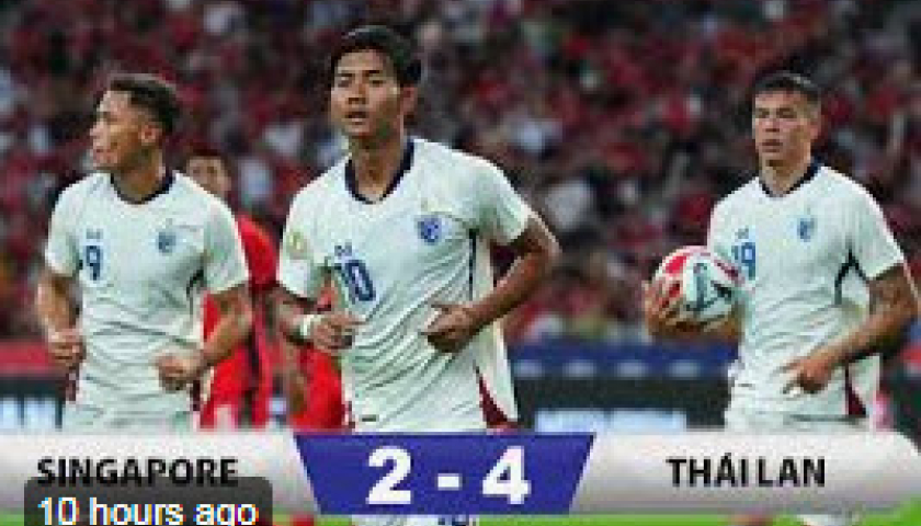 Singapore 2-4 Th&aacute;i Lan