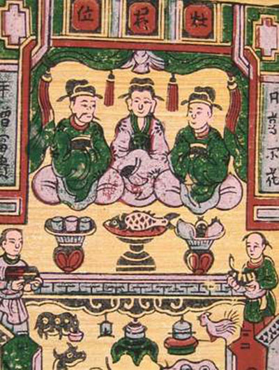 Sự t&iacute;ch T&aacute;o Qu&acirc;n v&agrave; m&acirc;m cỗ ng&agrave;y 23 th&aacute;ng chạp 
