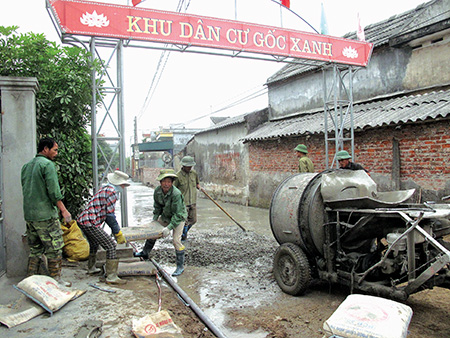 Nỗ lực x&acirc;y dựng n&ocirc;ng th&ocirc;n mới