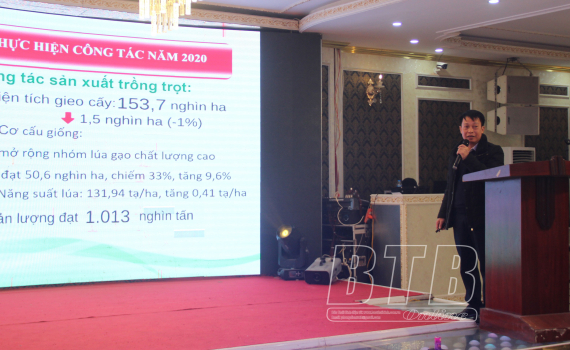  Năm 2020, gi&aacute; trị sản xuất lĩnh vực trồng trọt tăng 1% so với năm 2019