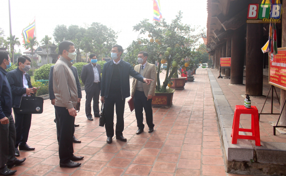 Kiểm tra công tác phòng, chống dịch bệnh viêm đường hô hấp cấp do chủng mới của virus corona gây ra tại Vũ Thư