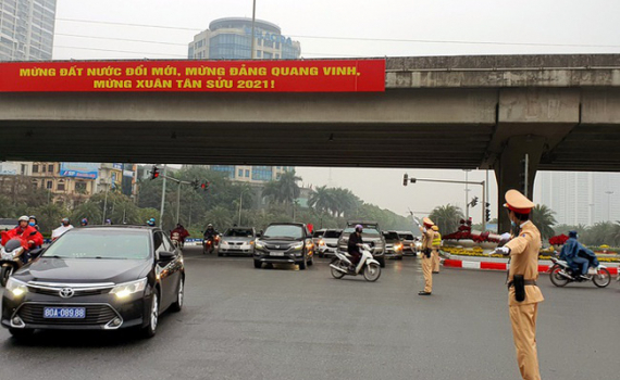 Bảo đảm trật tự, an to&agrave;n giao th&ocirc;ng ng&agrave;y cuối đợt nghỉ Tết T&acirc;n Sửu