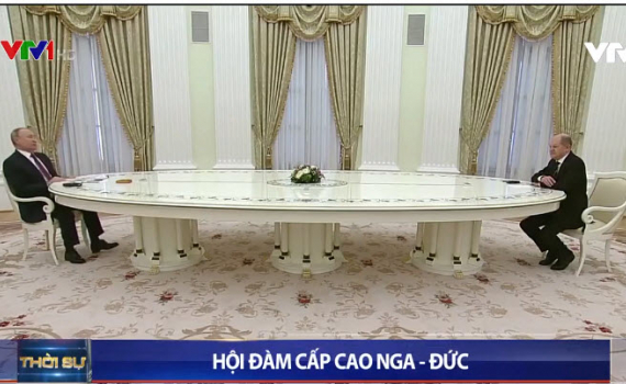 Tổng thống Nga Putin hội đàm với Thủ tướng Đức