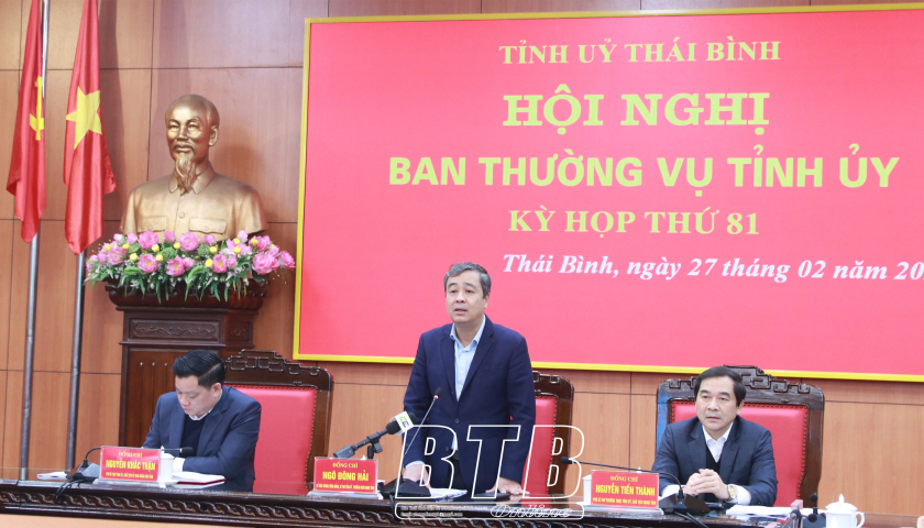 Hội nghị Ban Thường vụ Tỉnh ủy