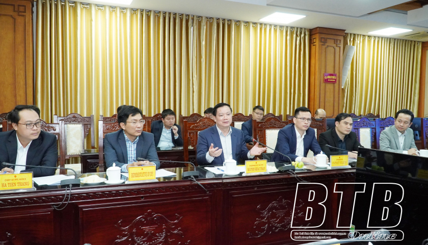UBND tỉnh l&agrave;m việc với c&aacute;c nh&agrave; đầu tư H&agrave;n Quốc