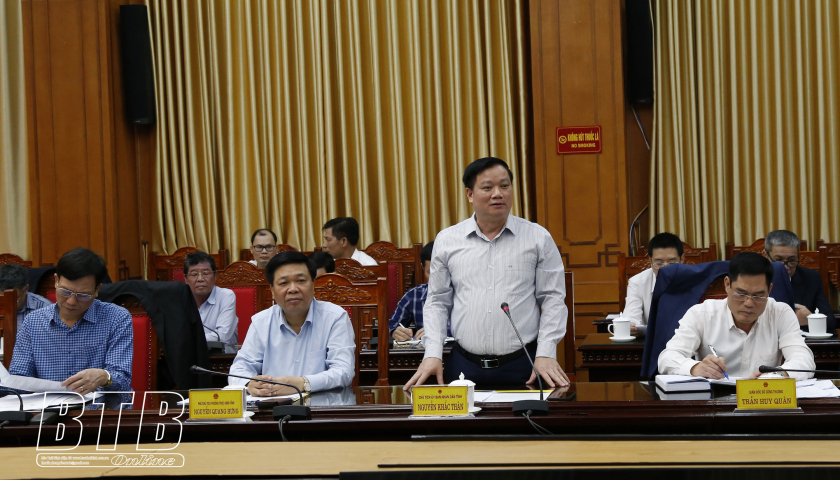 UBND tỉnh l&agrave;m việc với Tập đo&agrave;n Điện lực Việt Nam, Tổng c&ocirc;ng ty Điện lực miền Bắc v&agrave; Tổng c&ocirc;ng ty Truyền tải điện quốc gia   