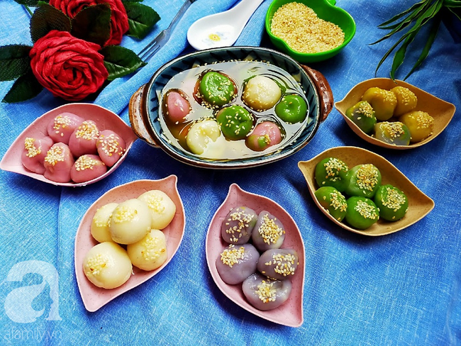 Mùng một đầu tháng làm bánh trôi ngũ sắc mong tháng mới bình an - Ảnh 8. Mùng một đầu tháng làm bánh trôi ngũ sắc mong tháng mới bình an - Ảnh 8.