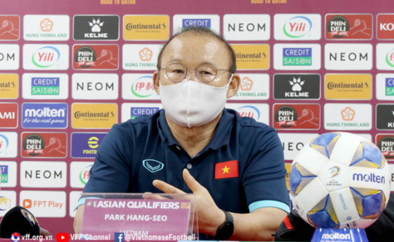 HLV Park Hang-seo: "C&aacute;c cầu thủ đ&atilde; nỗ lực hết sức, tiếc rằng kết quả kh&ocirc;ng như mong đợi"