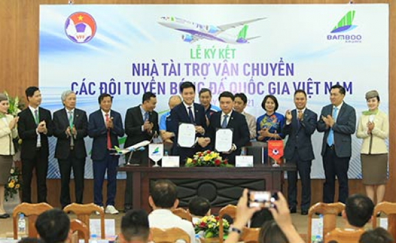 Đội tuyển Việt Nam c&oacute; nh&agrave; t&agrave;i trợ vận chuyển trong 3 năm