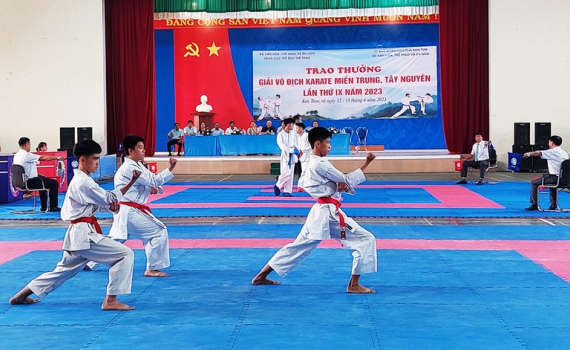 Khai mạc Giải Vô địch Karate Miền Trung - Tây Nguyên 2023