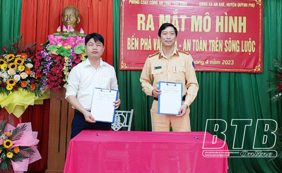 Quỳnh Phụ: Ra mắt m&ocirc; h&igrave;nh "Bến ph&agrave; văn h&oacute;a - an to&agrave;n tr&ecirc;n s&ocirc;ng Luộc"