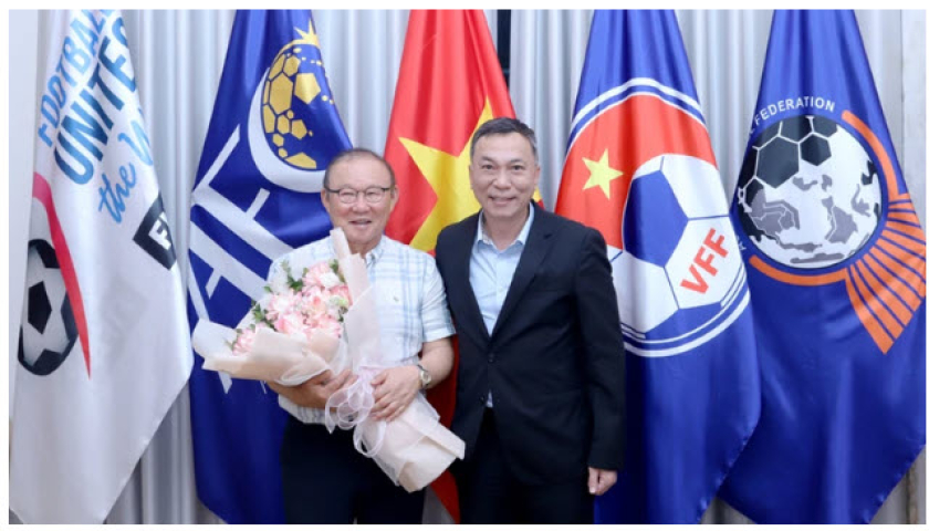 Park Hang Seo trở lại VFF: Thắt chặt mối quan hệ Việt-H&agrave;n, mở rộng hợp t&aacute;c b&oacute;ng đ&aacute; sinh vi&ecirc;n