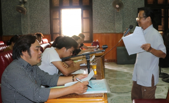  Đo&agrave;n Cải lương Th&aacute;i B&igrave;nh tập huấn, bồi dưỡng nghiệp vụ cho diễn vi&ecirc;n, nhạc c&ocirc;ng 