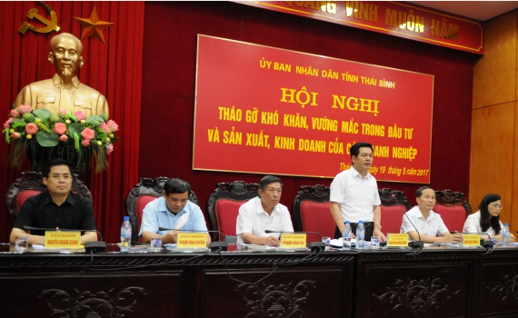 UBND tỉnh tổ chức hội nghị th&aacute;o gỡ kh&oacute; khăn, vướng mắc cho doanh nghiệp 
