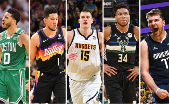 NBA c&ocirc;ng bố đội h&igrave;nh ti&ecirc;u biểu m&ugrave;a giải 2021/22