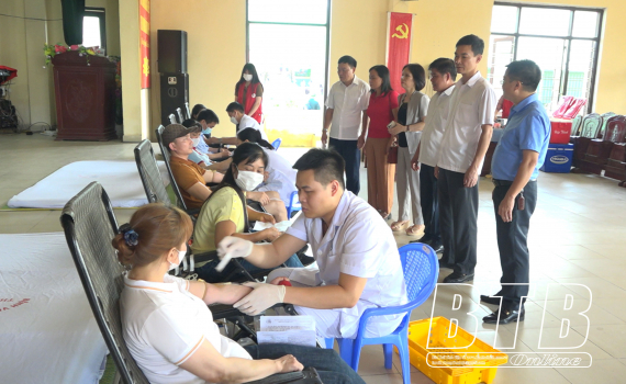Tiền Hải: Tổ chức ng&agrave;y hội hiến m&aacute;u t&igrave;nh nguyện