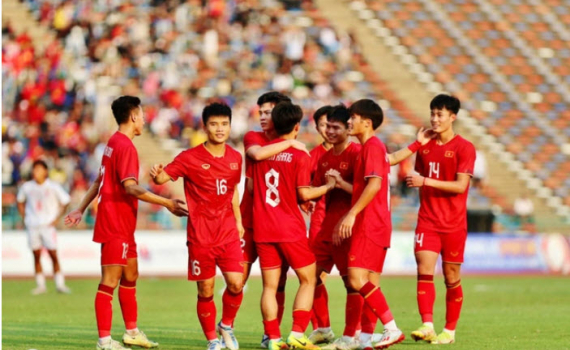 U23 Việt Nam l&agrave; chủ nh&agrave; v&ograve;ng bảng tại v&ograve;ng loại U23 ch&acirc;u &Aacute; 2024
