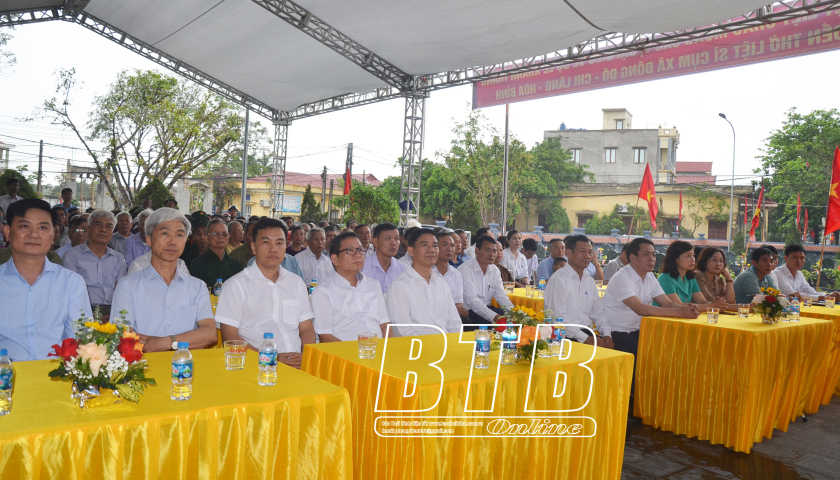 Kh&aacute;nh th&agrave;nh cụm Nghĩa trang Liệt sĩ x&atilde; Đ&ocirc;ng Đ&ocirc;