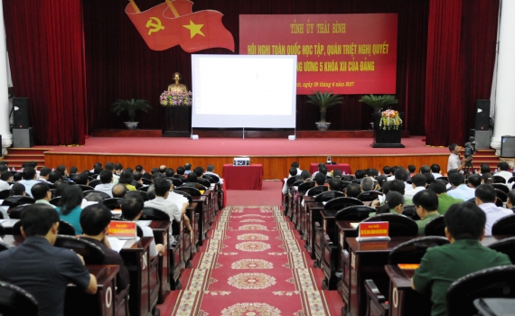 Hội nghị trực tuyến to&agrave;n quốc qu&aacute;n triệt Nghị quyết Hội nghị Trung ương 5 (kh&oacute;a XII) của Đảng