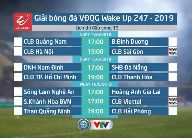Lịch thi đấu và trực tiếp vòng 13 V.League 1-2019 - Ảnh 1.