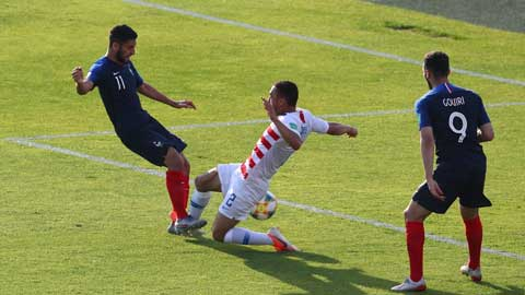 U20 Pháp bị loại ở vòng 1/8