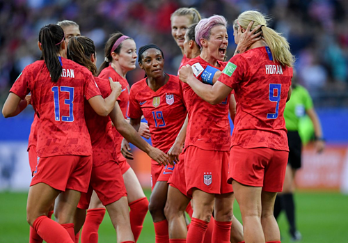 Mỹ khẳng định vị trí ứng cử viên hàng đầu cho ngôi vô địch World Cup 2019. Ảnh: AFP.