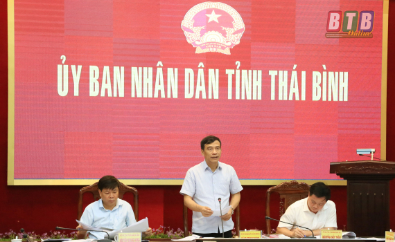 Ủy ban nhân dân tỉnh họp nghe UBND thành phố báo cáo một số nội dung