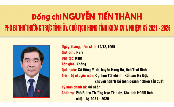 Qu&aacute; tr&igrave;nh c&ocirc;ng t&aacute;c của đồng ch&iacute; Nguyễn Tiến Th&agrave;nh, Ph&oacute; B&iacute; thư thường trực Tỉnh ủy, Chủ tịch HĐND tỉnh kh&oacute;a XVII
