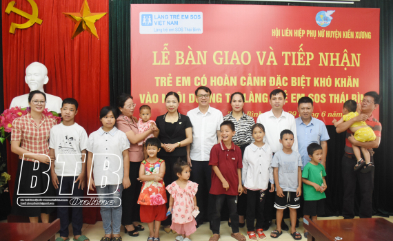 Tiếp nhận 10 trẻ em vào nuôi dưỡng tại Làng trẻ em SOS Thái Bình