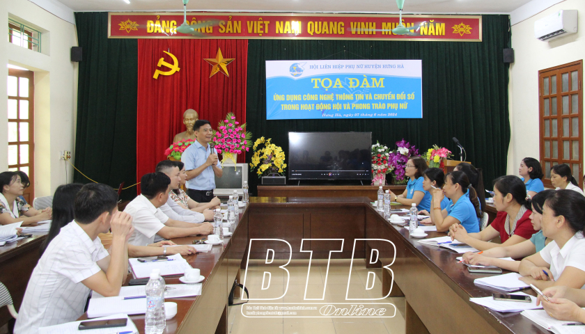 Tọa đ&agrave;m ứng dụng c&ocirc;ng nghệ th&ocirc;ng tin v&agrave; chuyển đổi số trong hoạt động c&ocirc;ng t&aacute;c hội v&agrave; phong tr&agrave;o phụ nữ