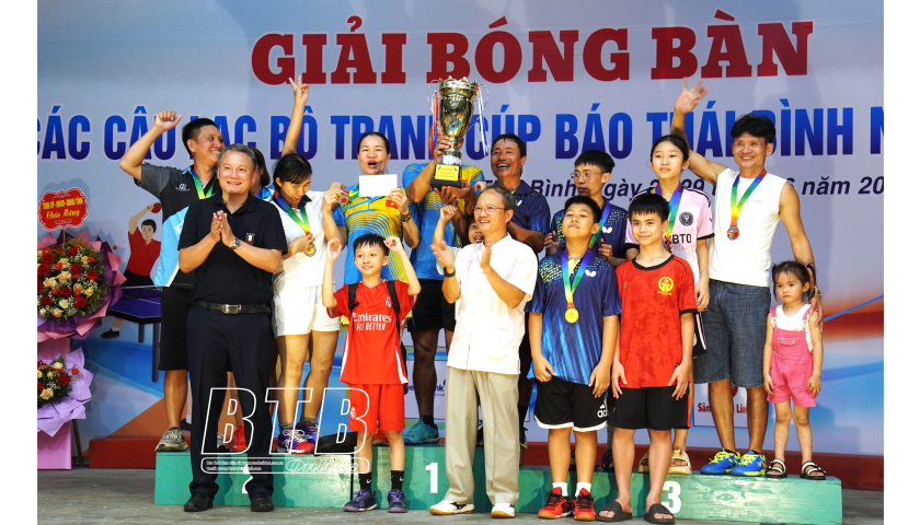 Bế mạc giải b&oacute;ng b&agrave;n c&aacute;c c&acirc;u lạc bộ tranh c&uacute;p B&aacute;o Th&aacute;i B&igrave;nh năm 2025