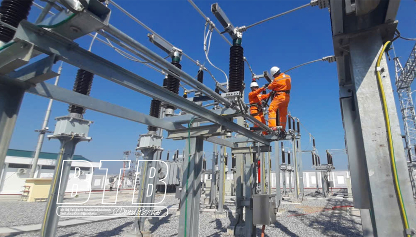 Đẩy nhanh tiến độ c&ocirc;ng tr&igrave;nh điện 110kV