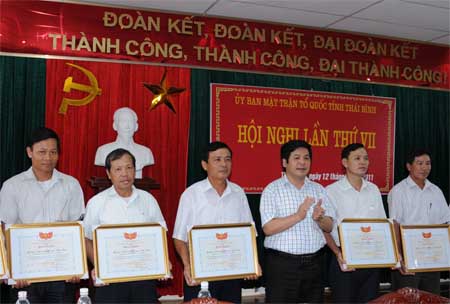 Hội nghị lần thứ VII Ủy ban Mặt trận Tổ quốc Việt Nam tỉnh Th&aacute;i B&igrave;nh
