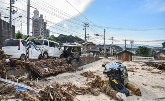 199 người thiệt mạng trong đợt mưa lũ tại Nhật Bản
