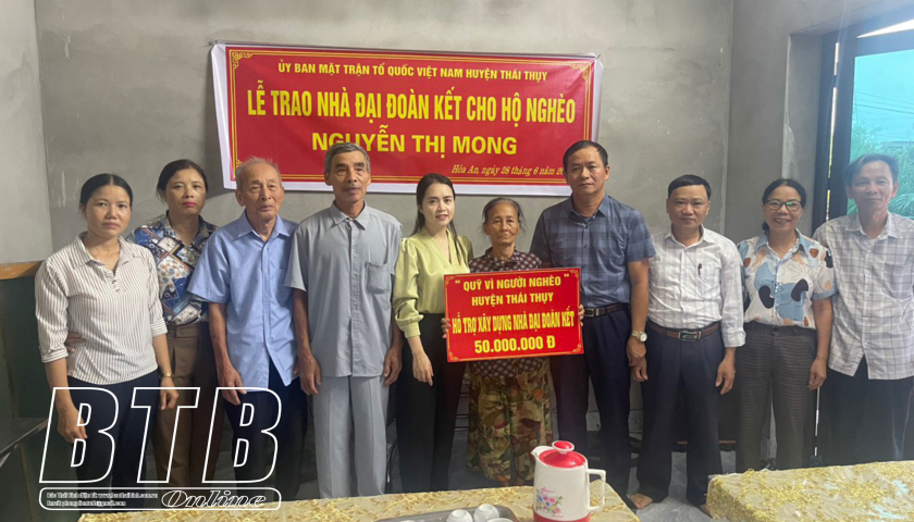 Thái Thụy: Hỗ trợ xây dựng 7 căn nhà đại đoàn kết cho hộ nghèo