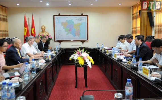 UBND tỉnh tiếp v&agrave; l&agrave;m việc với Đo&agrave;n c&ocirc;ng t&aacute;c của C&ocirc;ng ty Nikken Sekkei Civil