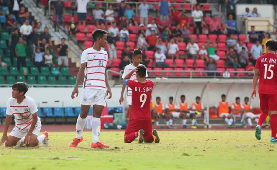 Thua 1-2 trước U18 Campuchia, U18 Việt Nam dừng bước ở giải U18 Đ&ocirc;ng Nam &Aacute;`