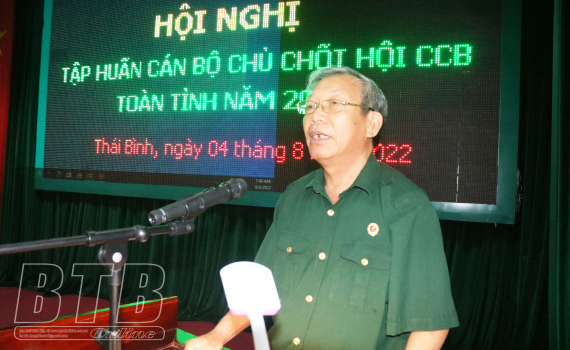Hội Cựu chiến binh tỉnh: Tập huấn cán bộ chủ chốt năm 2022