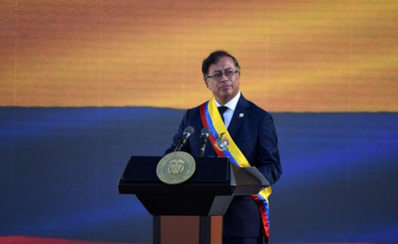 Tổng thống đắc cử Colombia Gustavo Petro tuy&ecirc;n thệ nhậm chức